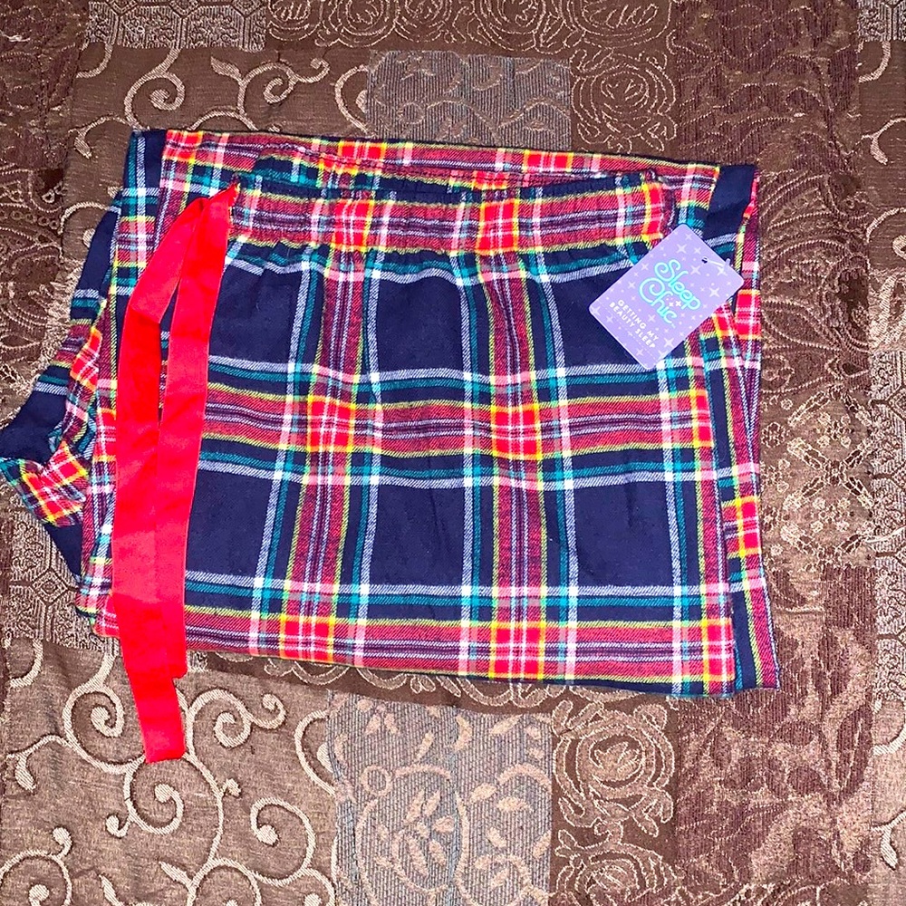Pop plaid PJ pants